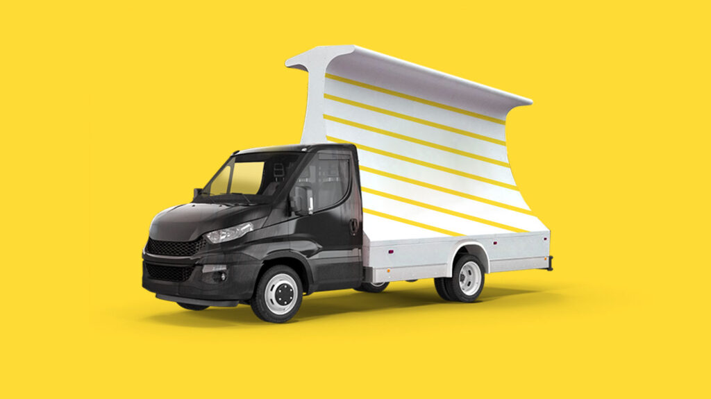 creazione grafica camion vela